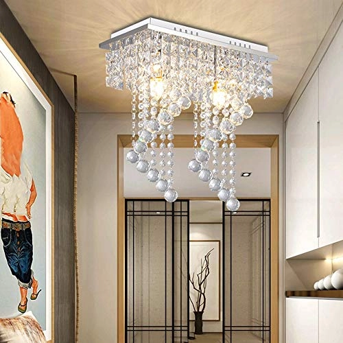 K9 Crystal Ceiling Lamp - warm light