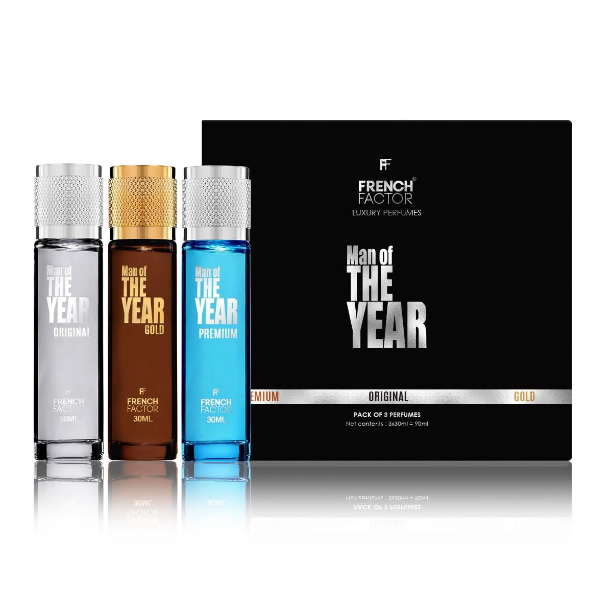 French Factor (rupin.pam@gmail.com) Luxury Perfumes Experience Set - Musk 3 Gift Set