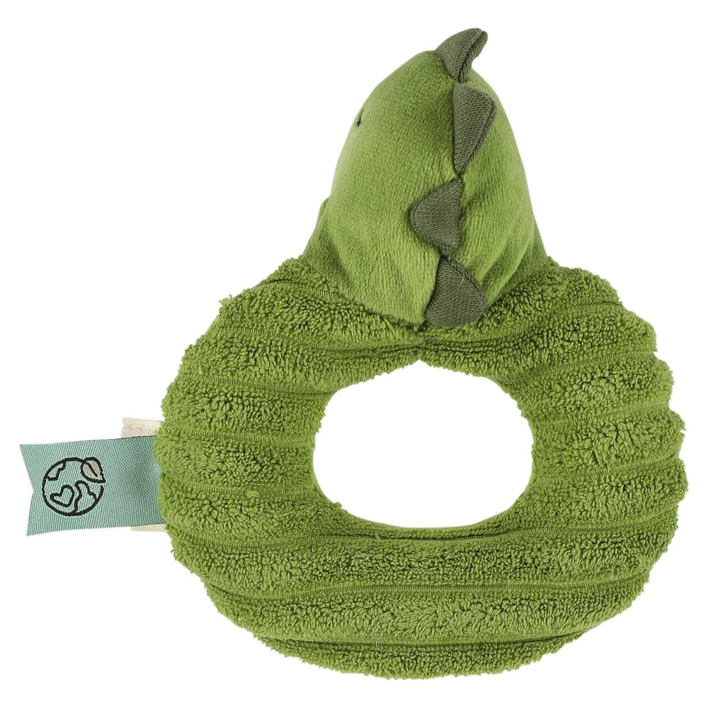 Mr. Dino - Suitable for 0 months & above soft silicone and smooth beechwood