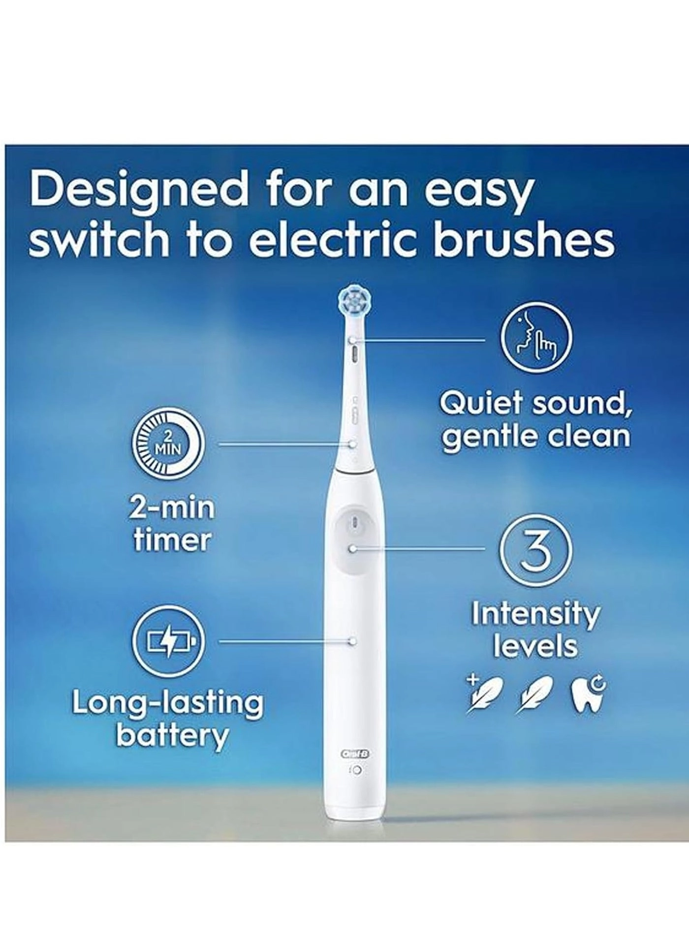 iO Series 2 - Electric Toothbrush White Gum Pressure Sensor