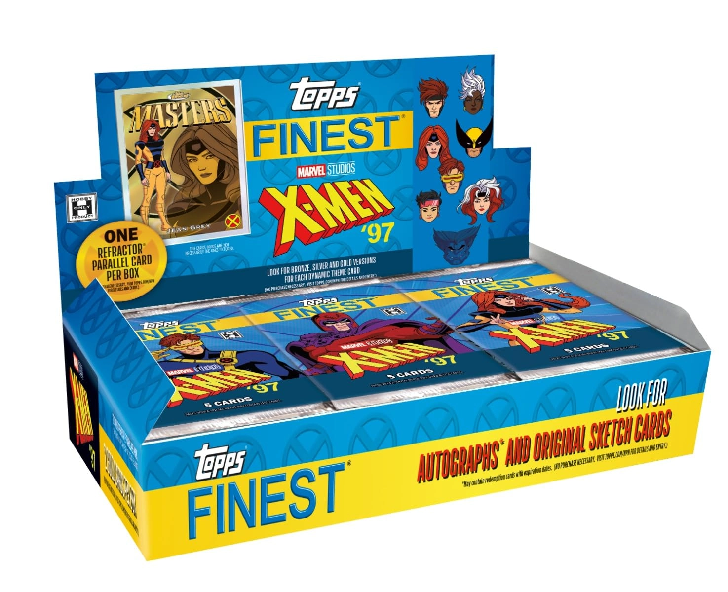 Topps Finest Marvel X-Men '97 - 5 cards per pack