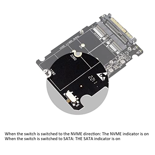 NGFF M Key To M.2 NVME SSD Enclosure - PCIe4.0 x4 GEN3 2.5 Inch