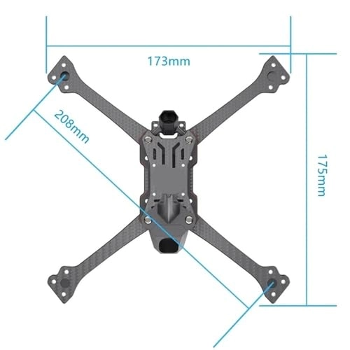 Mounting Bracket - Fit For G 7075 FPV Drone Red