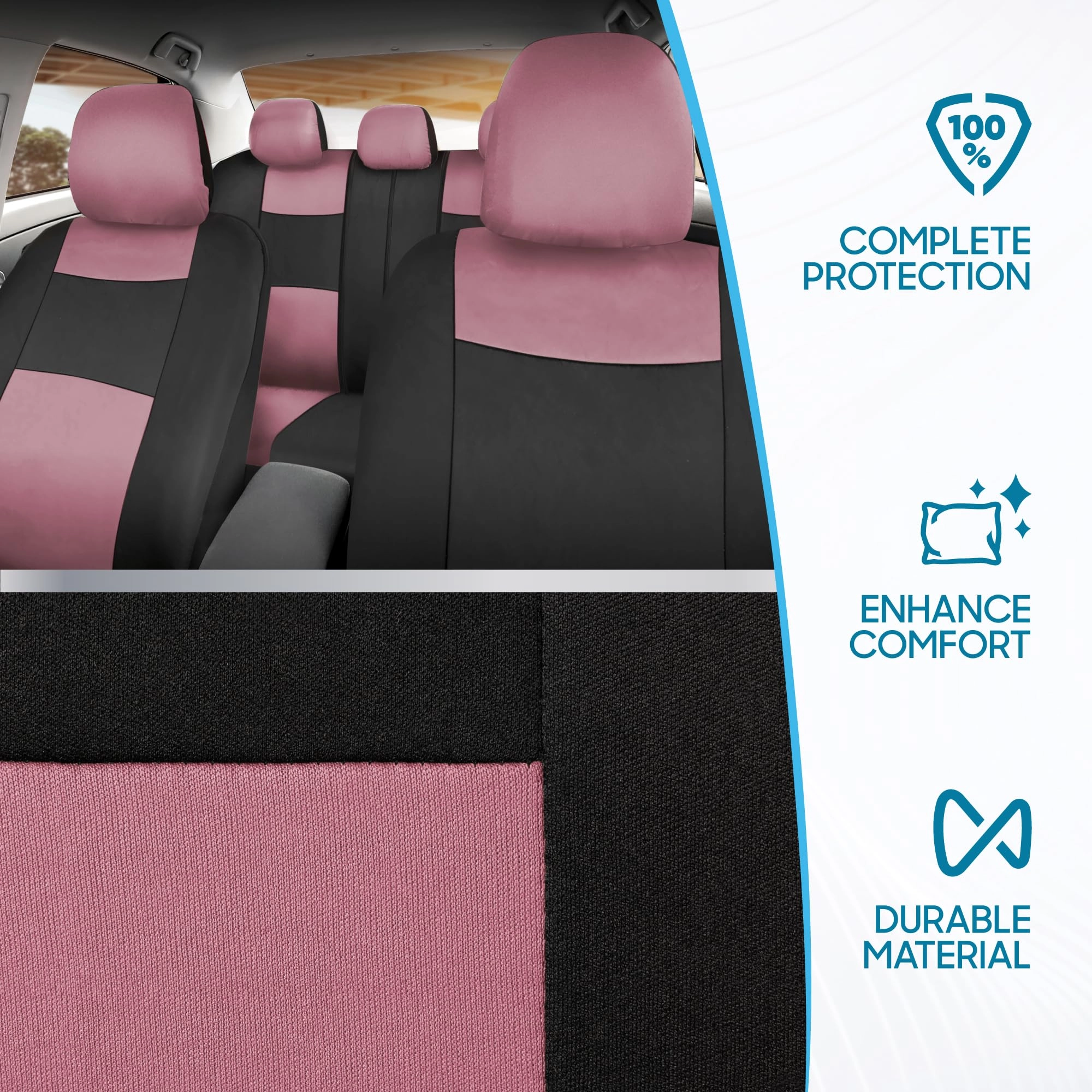 PolyPro Car Seat Covers - Solid Beige Universal Fit