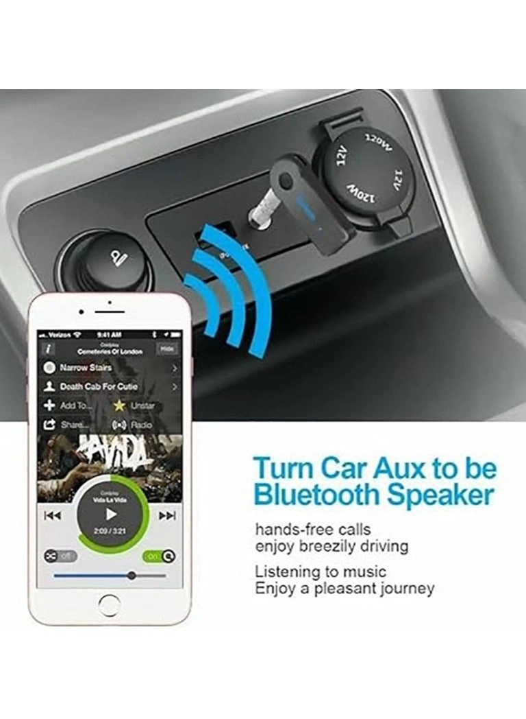 3.5mm Wireless AUX Audio Stereo Music Receiver Adapter - 3.5mm stereo input Bluetooth