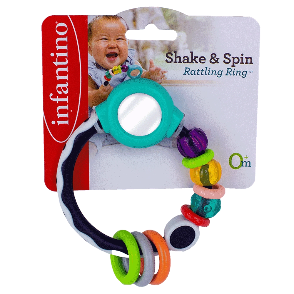Shake & Spin Rattling Ring - 0 month & above