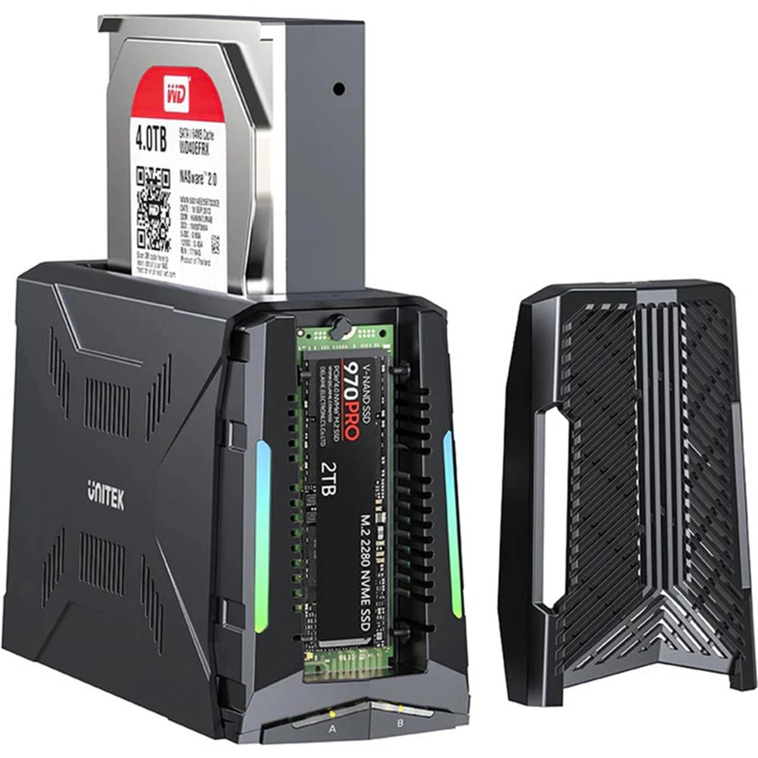 USB-C Enclosure Docking Station - USB-C SATA and PCIe 2.5”/3.5”