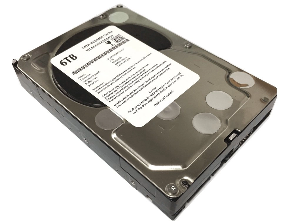 White Label 3.5" 5700rpm 64MB SATA 6Gb/s (4328463059) - 6TB