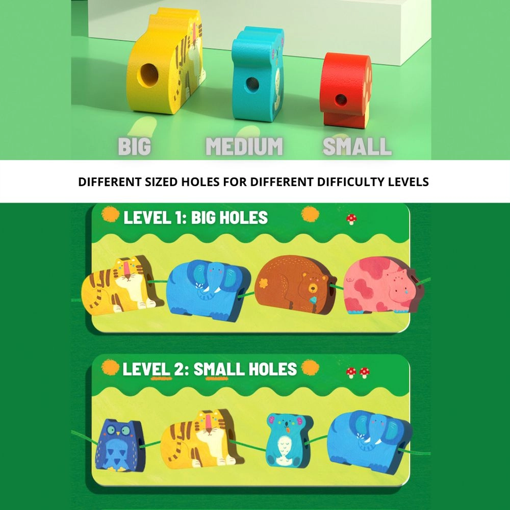 Lacing Beads Math - 18 Months