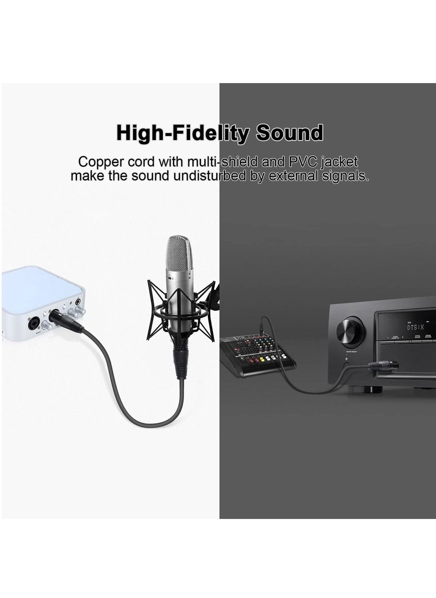 XLR Microphone Cable Male To Female 5m