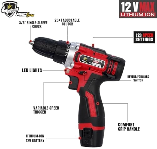 Pro Series Cordless Drill - 1500mAh