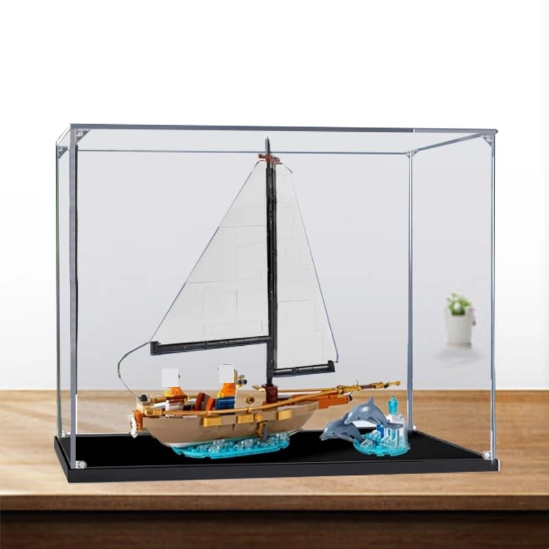 Display Case (40487) - 12.59x3.93x12.59in. Black Bottom2