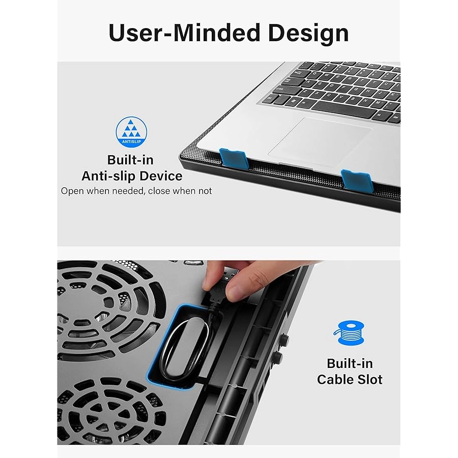 Laptop Cooling Pad - 5 12"-17"