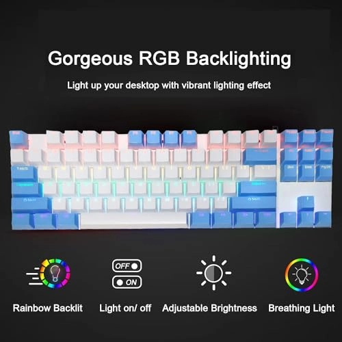 87 Keys Arabic Mechanical Gaming Keyboard - AR Wired