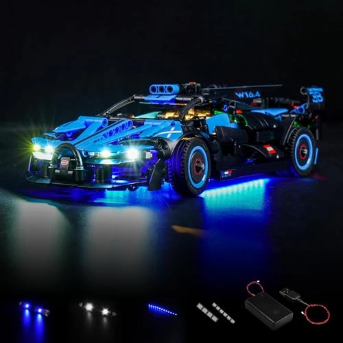 Led Light Kit - Plastic 1 for LEGO Technic Bugatti Bolide Agile Blue 42162
