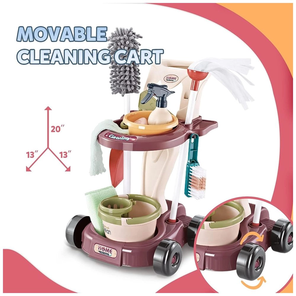 Cleaning Trolley Set - 15 pcs (5551007-667-57)