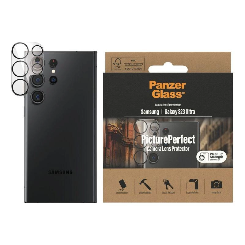 PanzerGlass Galaxy S23 Ultra Camera Lens Protector - Samsung Galaxy S23 Ultra