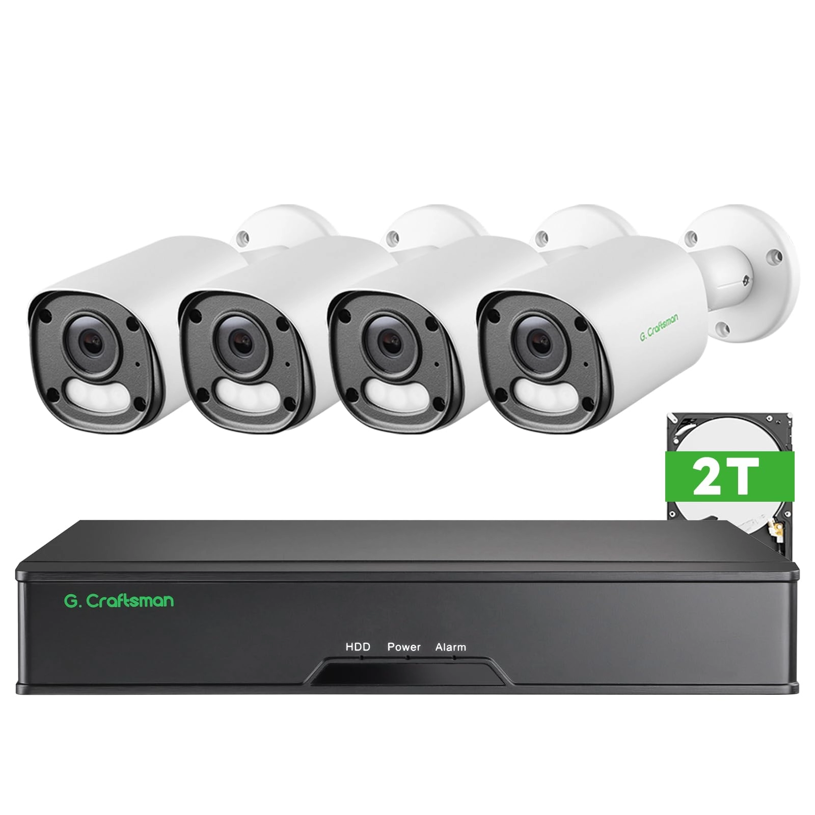 G.Craftsman Security Camera System - 8 channels