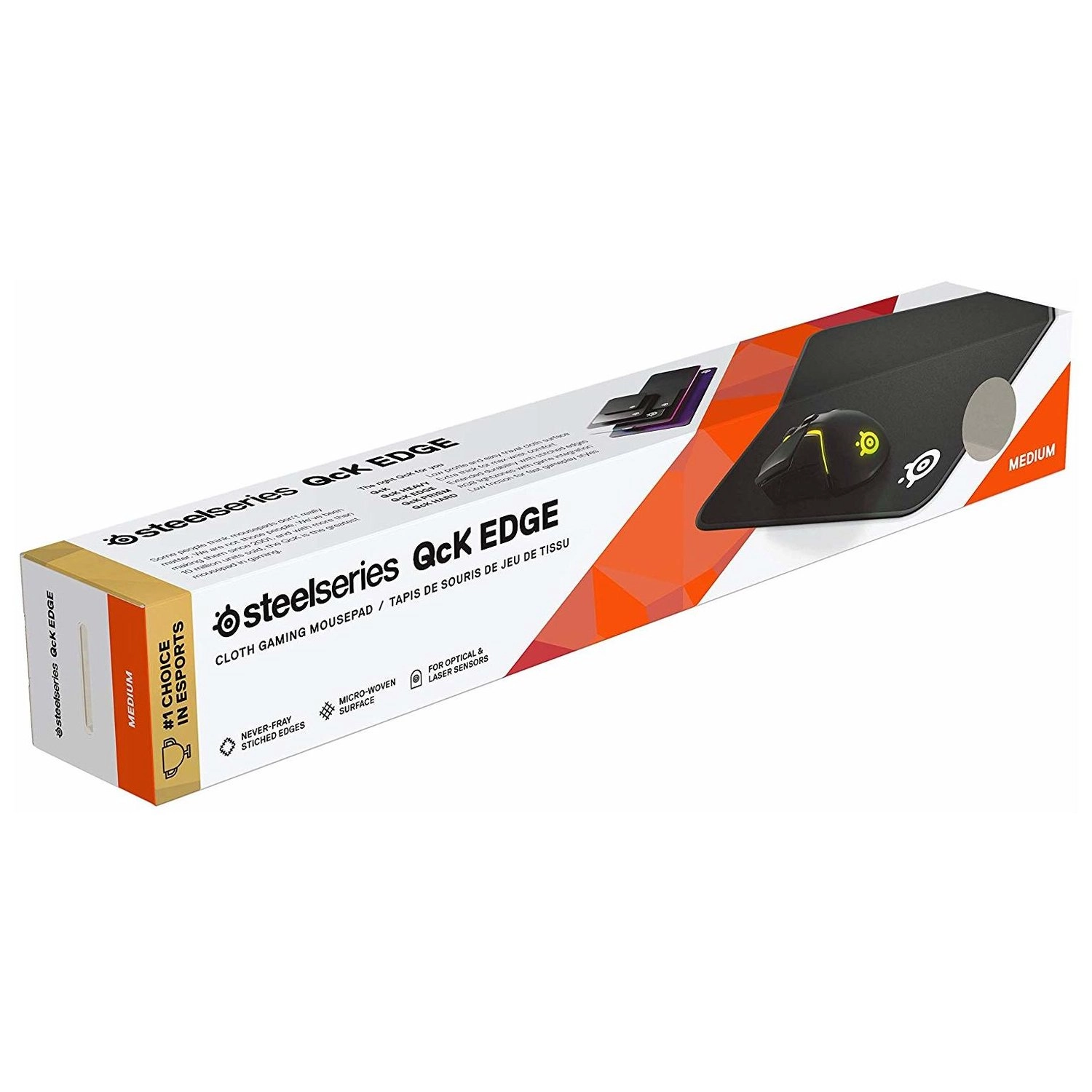 QcK Edge Cloth Gaming Mouse Pad - 32x27 cm