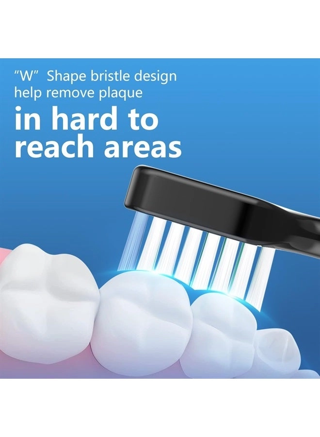 Replacement Toothbrush Heads - Pack of 5 Black