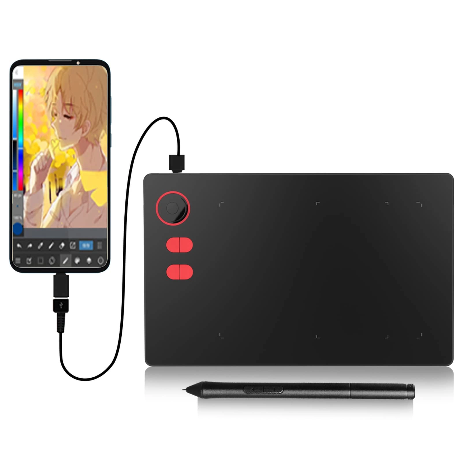 Graphic Tablet - 6x4 inch 8192 Levels