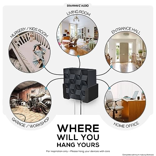 Screwless Wall Mount - compatible with NETGEAR Nighthawk Whole Home Mesh WiFi 6 System (MK62) - AX1800 model only