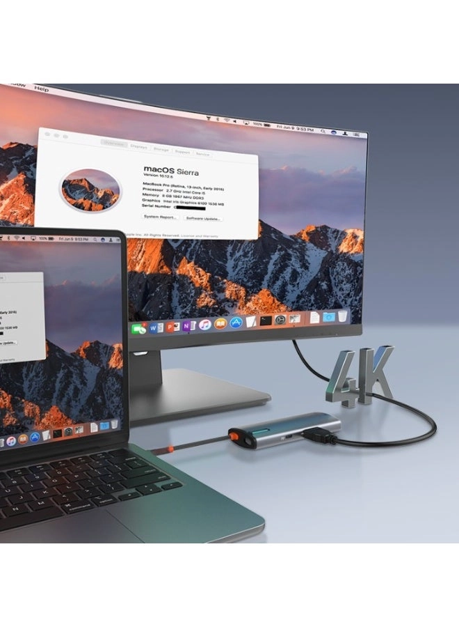 USB-C Docking Station - 100W PD 4K HDMI Gigabit Ethernet