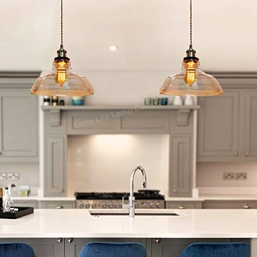 E27 Vintage Style Chandelier - 2 Pack Brass Antique Finish