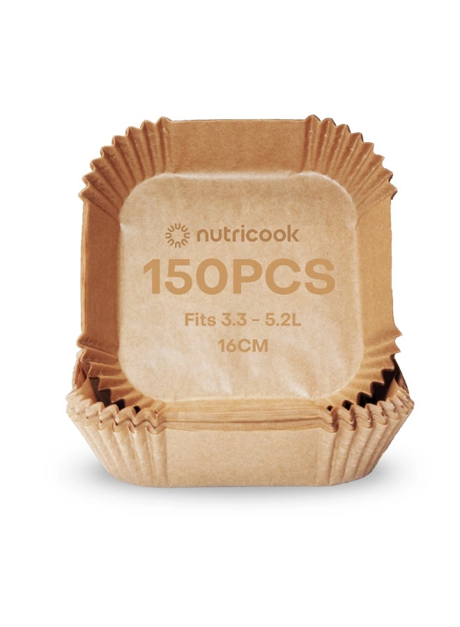 nutricook Air Fryer Liners - Wood 150pcs