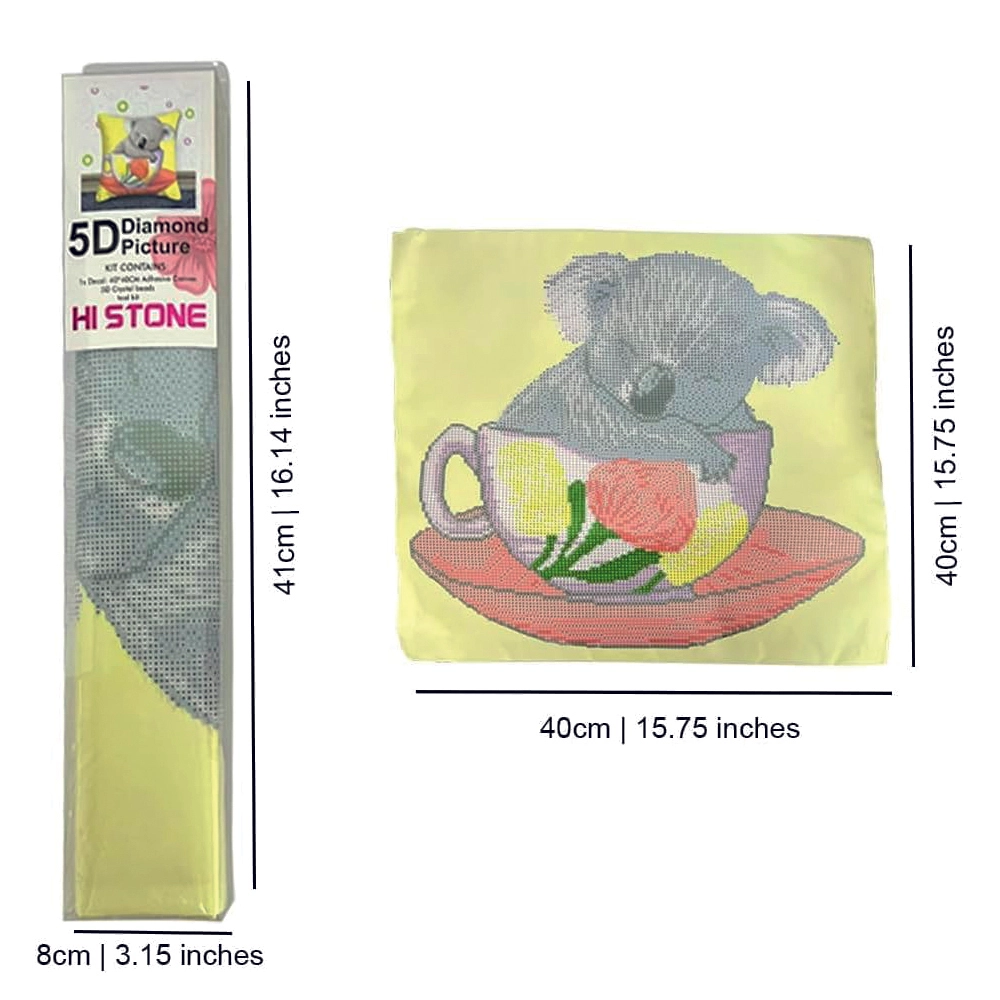 DIY 5D Diamond Embroidery Rhinestone Art And Craft Kit - Cute Bear