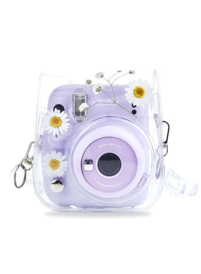 GEEKRIA Instant Mini 11 Camera Case - Compatible with Fujifilm Instax Mini 12/11/9/8/8+/40 Clear PVC