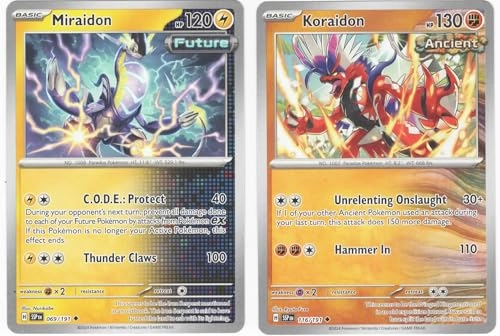 Miraidon Ex - SVP028 + Koraidon Ex - SVP029 - 2 pcs