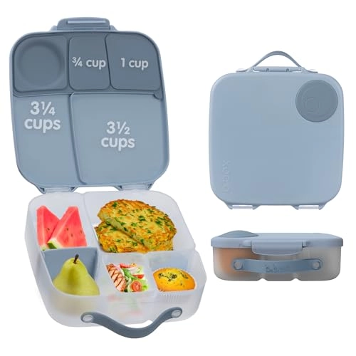 Oversized Lunch Box - 4 Compartments 2 Leak Proof Gel Cold Pack