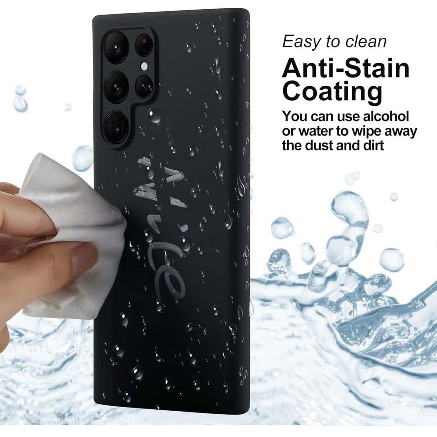 Silicon Magnetic Case for Samsung Galaxy S24 Ultra - Silicon Case Screen Protector