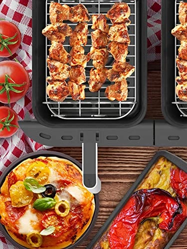 Egg Steamer Rack + Silicone Mat + Skewer Rack - 304 Stainless Steel 2Pcs