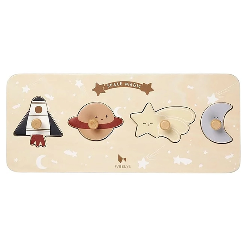 Fabelab Space Magic Grip Puzzle - Suitable for 1 year & above 4 pieces