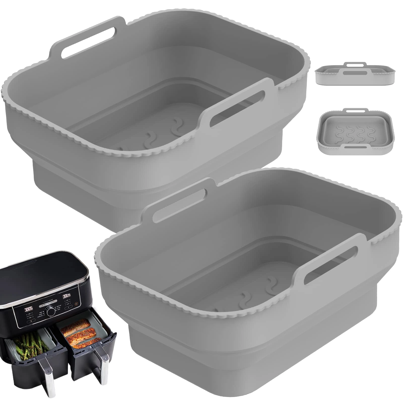 Air Fryer Silicone Pot - Silicone 2 pcs