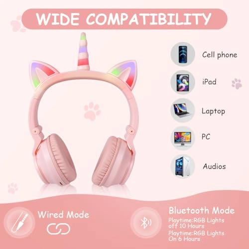 Kids Bluetooth Headphones Wireless Headphone