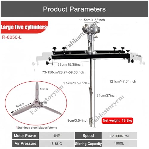 IBC Air Agitator - 1000 L 1/2 HP 3/4 HP 1 HP