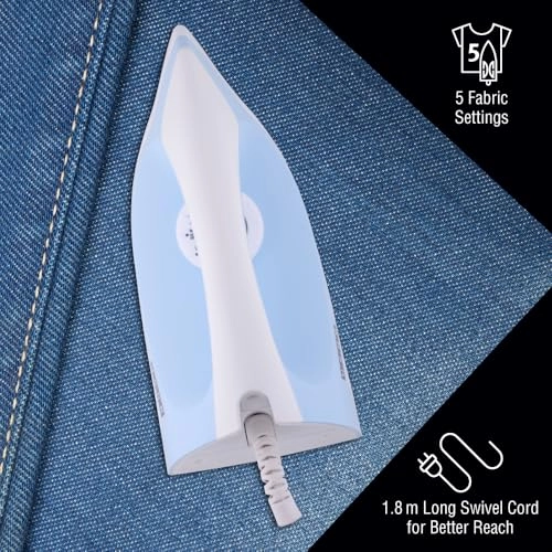 EI 3802 - 1000W Dry Iron Blue/White