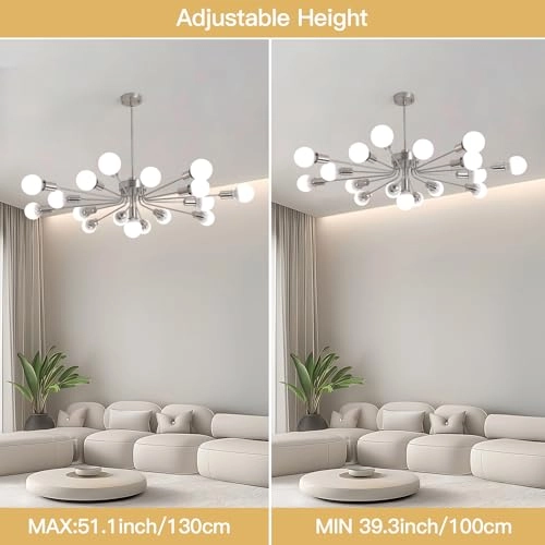 Sputnik Pendant Chandelier - Dimmable