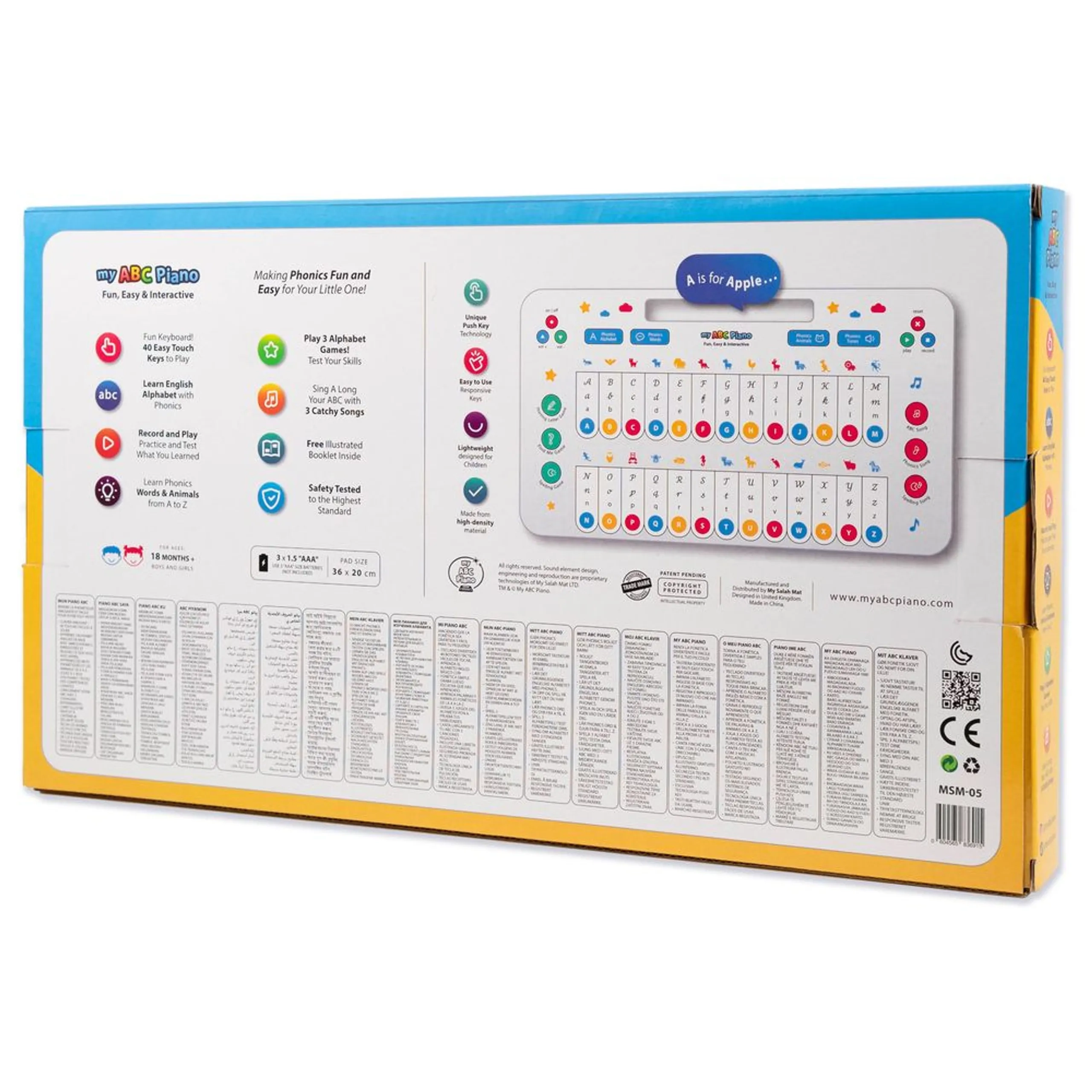 My ABC Piano - Suitable for 2 years & above