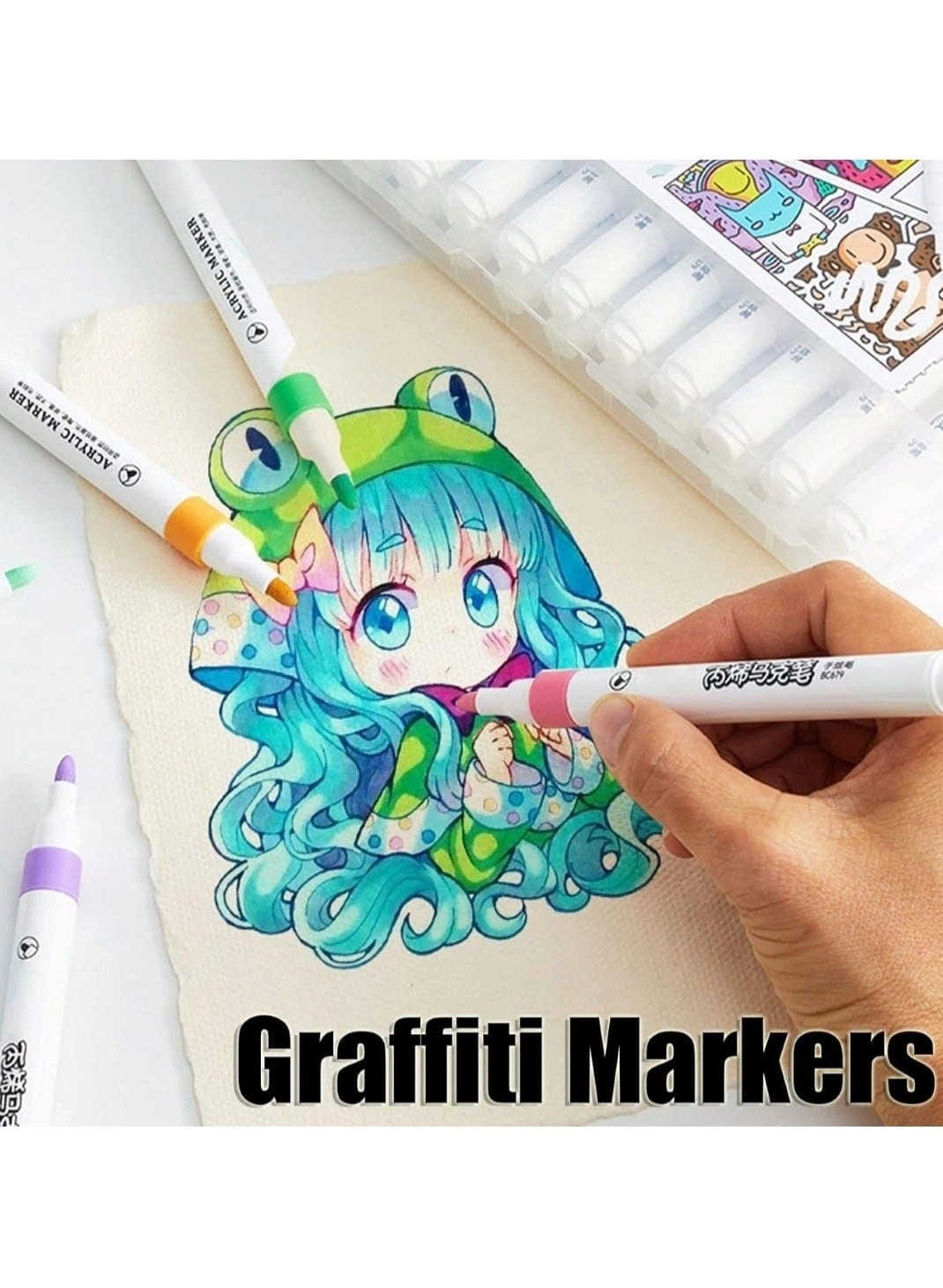 Acrylic Marker Set - 80-Color