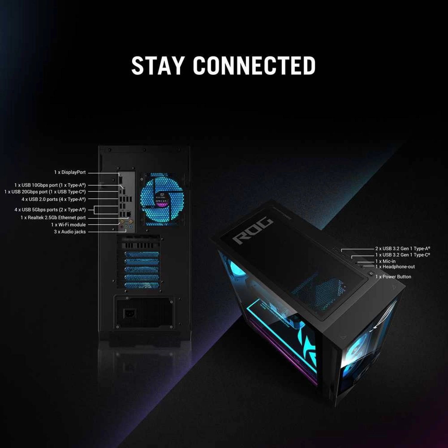 ROG G700 Tower G700TF-07265F350W Intel Core Ultra 7 265F 32GB NVIDIA GeForce RTX 5070 PRIME 1TB