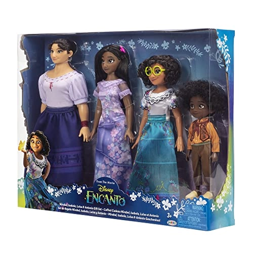 Mirabel Doll + Isabela Doll - lavender dress + Luisa Doll - super strength + Antonio Doll - orange outfit