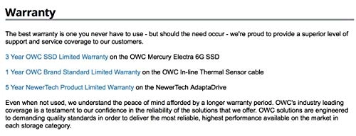 Mercury Electra - 1TB 2.5 Inches + AdaptaDrive + In-line Digital Thermal Sensor Cable + Installation tools