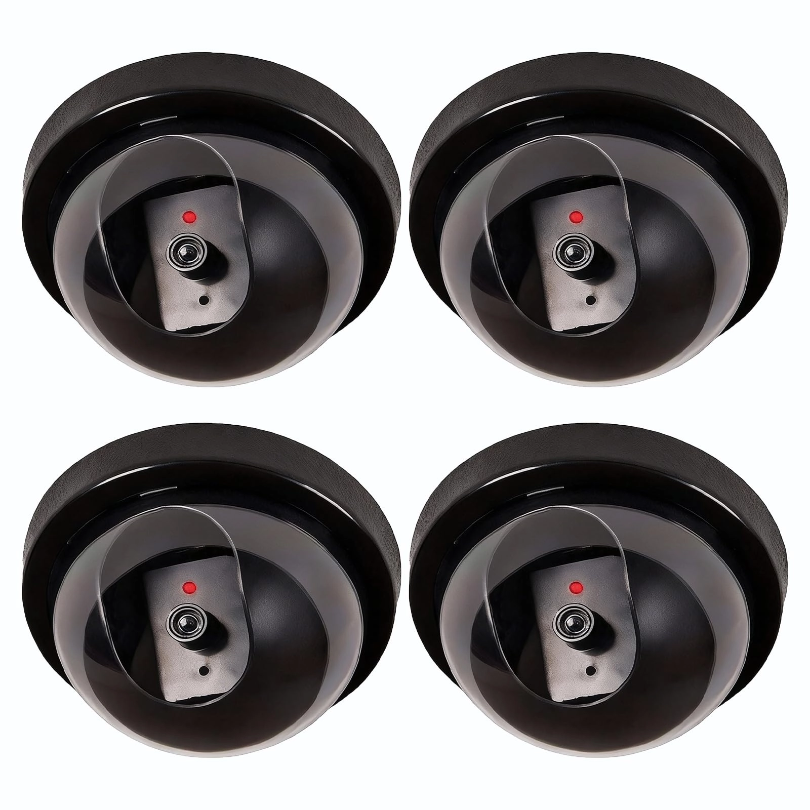 WALI Dome Simulation Camera - 4-Pack Black
