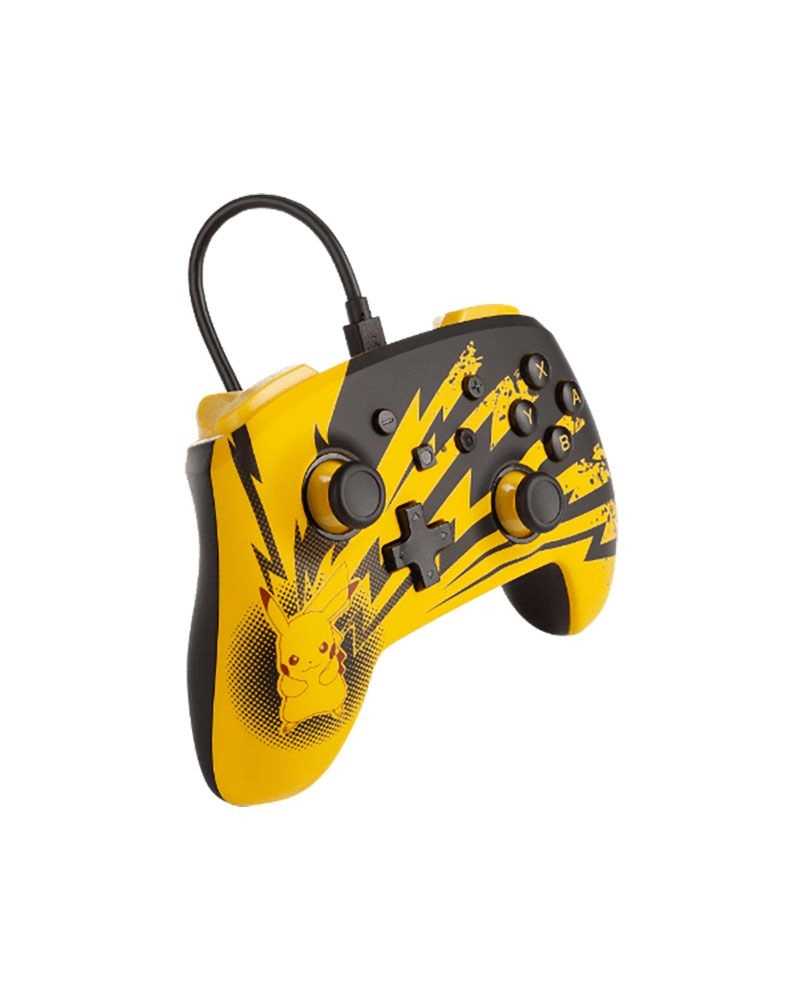 Pikachu Charge Pokémon Enhanced Wired Controller - Switch