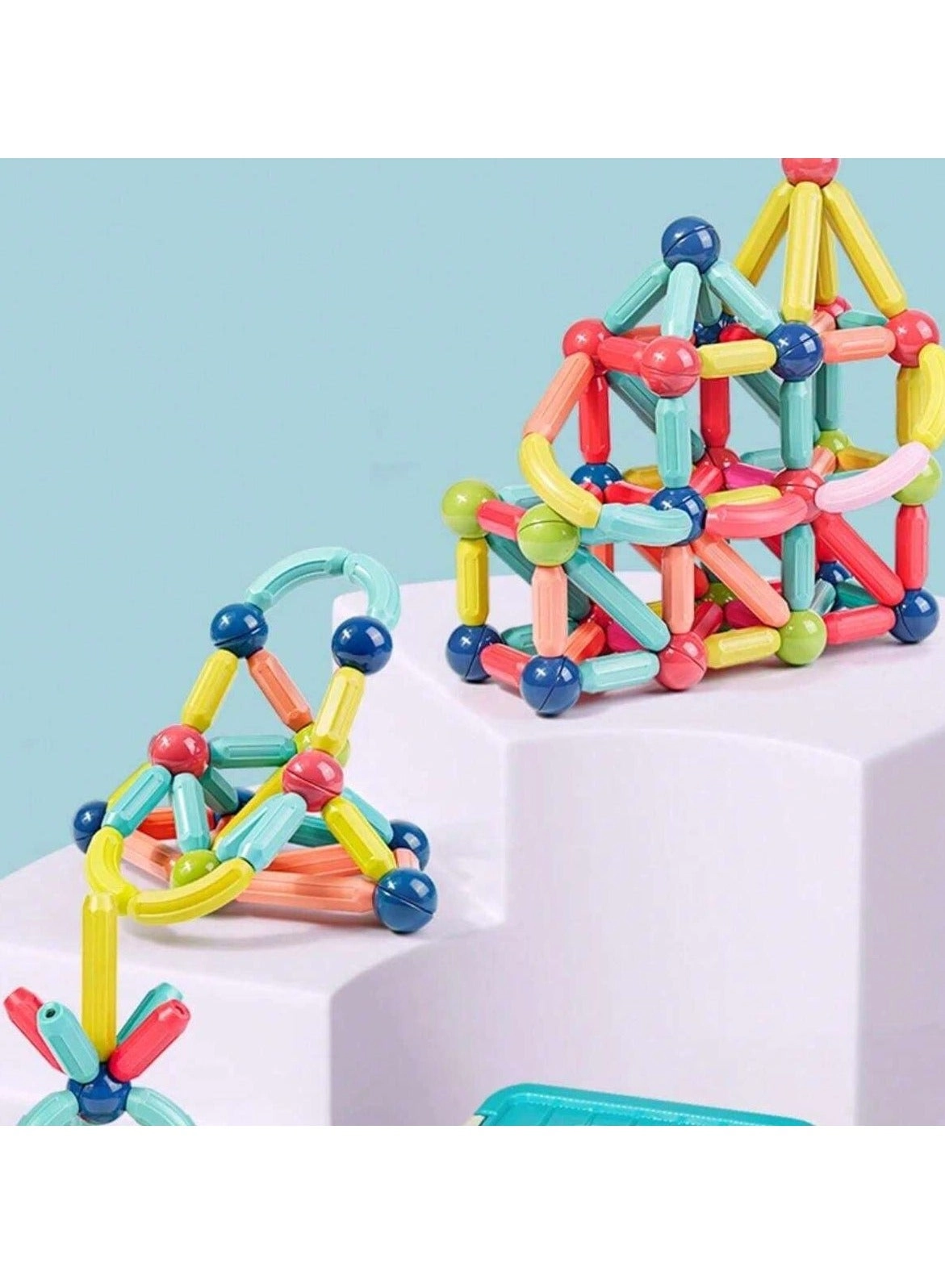 Magnetic Ball and Stick Building Set - 64pcs