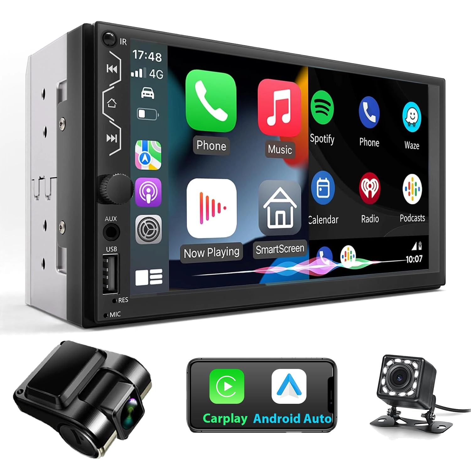 Leadfan Double Din Car Stereo - 1280P